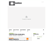 Tablet Screenshot of constructoracasablanca.cl